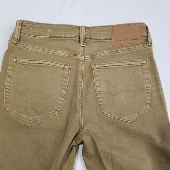 American Eagle AE Mens Skinny Jeans Size 29x32 Beige Tan Next Level Flex - Picture 4 of 11